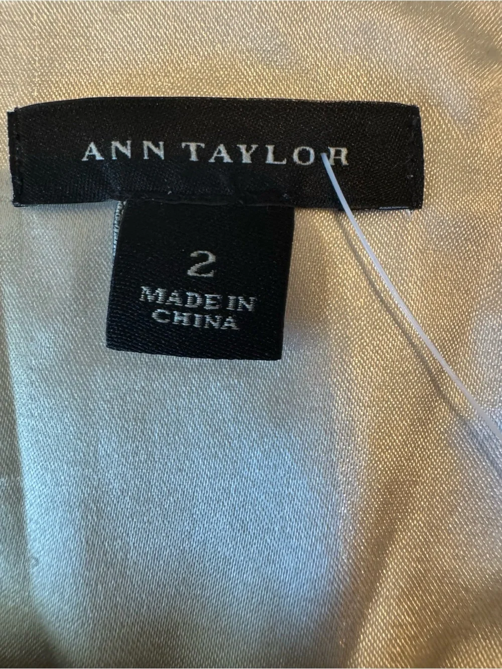 Ann Taylor creamy white textured Swiss dot with sheer long sleeves dress (SZ 2) - Picture 2 of 15